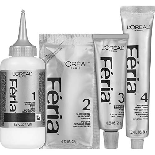 L'Oreal Paris Feria Multi-Faceted Shimmering Permanent Hair Color, Extreme Platinum, Pack of 1, Hair Dye