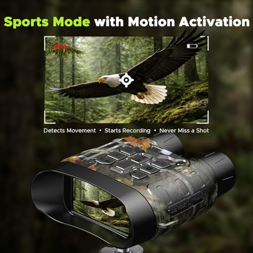 Image of Night Vision Goggles 4K 112MP, 18X Zoom Infrared Binoculars with 5000mAh Long Battery Life, 1968ft Range, 64GB Card Included, Full Color Night Vision for Hunting Camping Security Surveillance