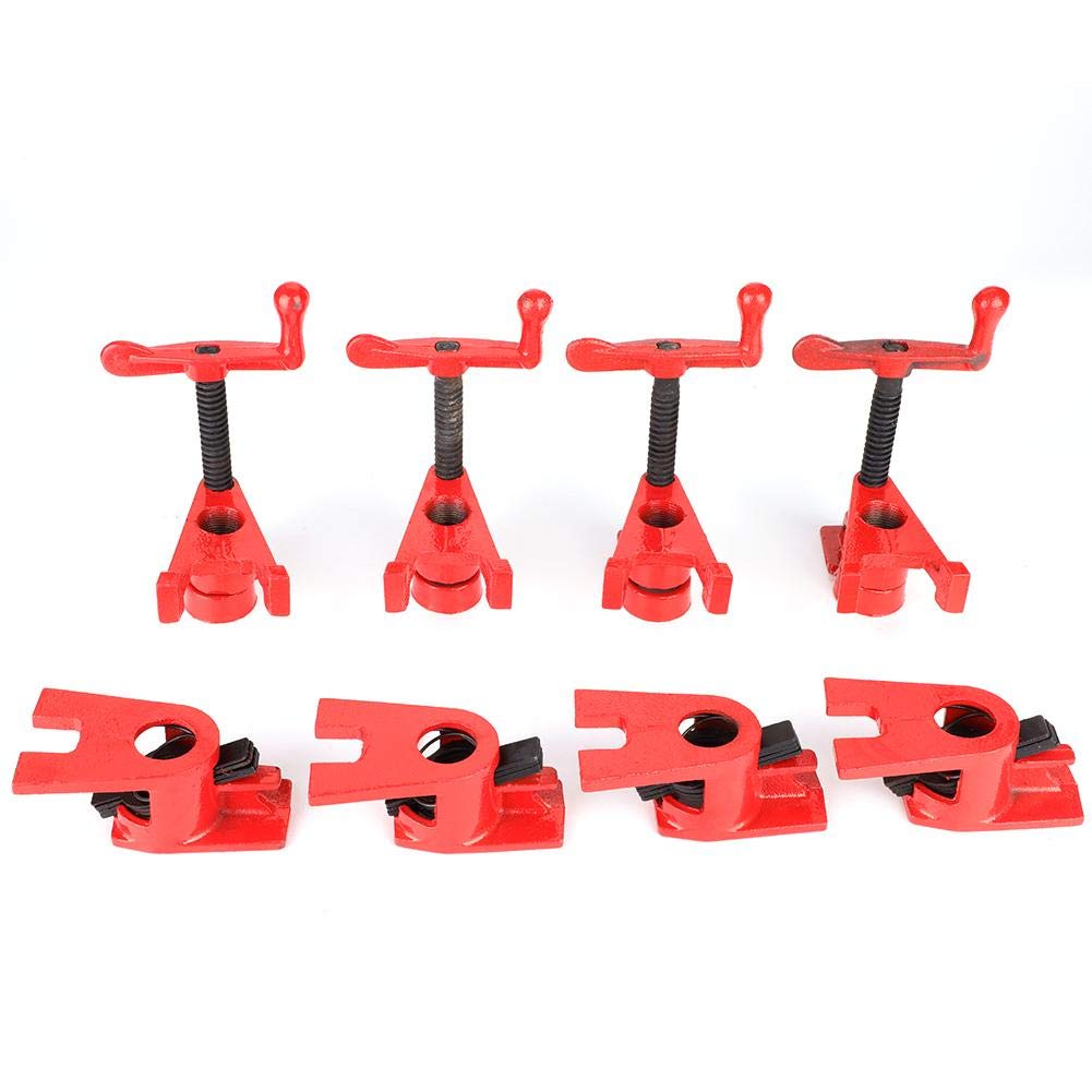Lot de 4 Colliers de Serrage pour le Travail du Bois, Ensemble de Pinces Bois Serre Joint de Fer Serre-joint Dormant de Menuisier - 26,5 mm