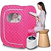 Draagbare Stoomsaunatent Home Spa Full Body Relaxed met 2L Stoomgenerator Opvouwbare Saunacabine, 9 Niveaus…