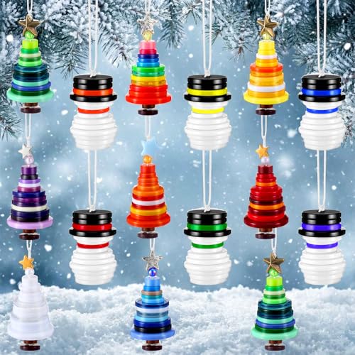 Soulchen 16 Sets Button Winter Ornament Kit Button Christmas Tree and...