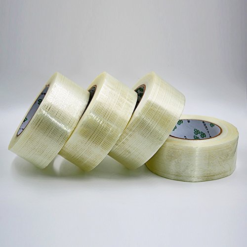 4pcs HobbyUnlimited Fiberglass Filament Reinforced Strapping Tape 50mm x 50m (2in x 55yds)