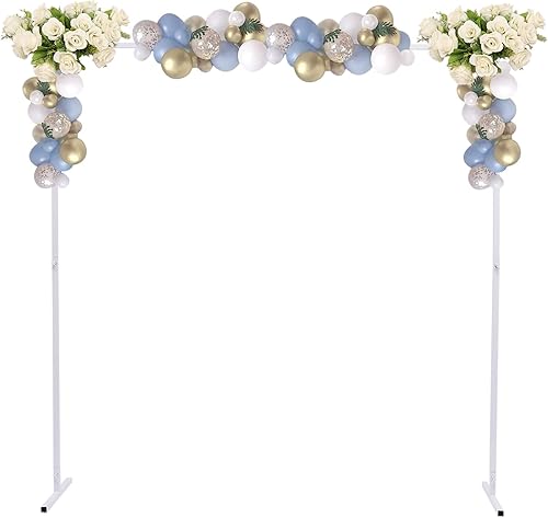 Miniatura 4 de Soporte de telón de fondo para arco de boda, 6.6 x 6.6 pies, arcos de boda para ceremonia, soporte de arco de globos de metal, marco de árbol de