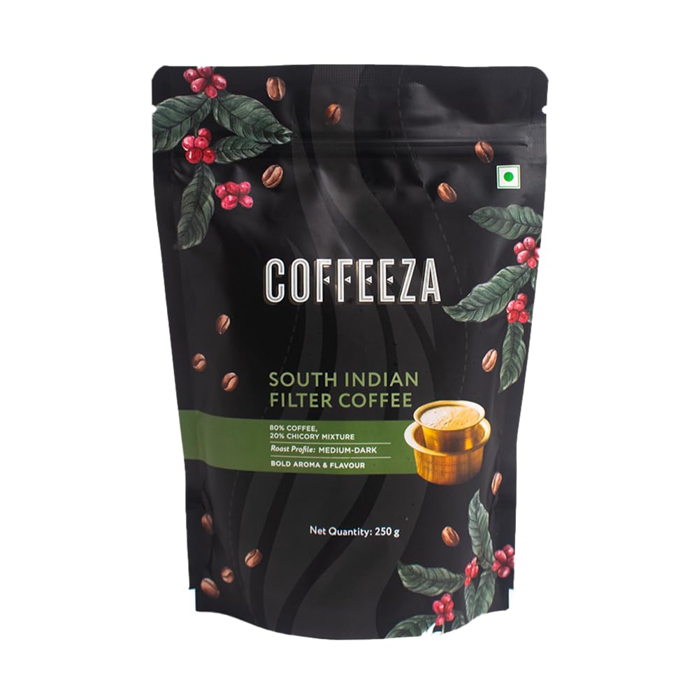 See full amazon price history chart for COFFEEZA South Indian Filter Coffee with Chicory 80/20 Blend - Medium-Dark Roast - Traditional Filter Coffee - Pack of 1 (250g) COFFEEZA South Indian Filter Coffee with Chicory 80/20 Blend - Medium-Dark Roast - Traditional Filter Coffee - Pack of 1 (250g) (B0DBQ7SWPL) Amazon Price History, Amazon Price Tracker