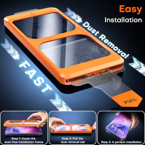 Image of TOCOL for Google Pixel 11 Screen Protector, Clear | Easy Installation Bubble-Free, 9H+ Tempered Glass, 11FT Military Grade Shatterproof, Anti-Scratch, Case Friendly HD 2 Pack
