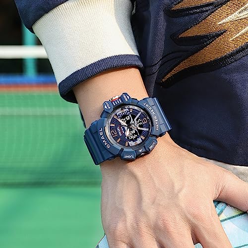 FANMIS Unisex Military Tactics LED Electronic Watch with Candy-Colored Large Face Waterproof Multi-Functional Analog Digital Sports Watch for Outdoor Activities4