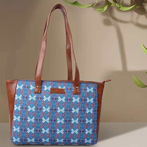 Image of Fargo Canvas Laptop Handbag for Women - Stylish & Durable Tote Bag, Fits 15-Inch Laptops