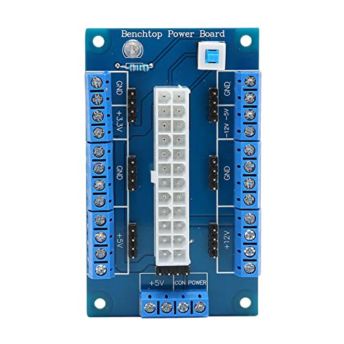 DC Power Supply Board, 24 20 Pin ATX DC Power Supply Board Module, Power Supply Board with LED Indicator Light