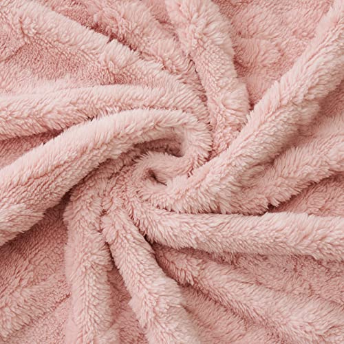 MIULEE Hundedecke 40x60 cm Kuscheldecke Hunde Weiche Decken Katzen Fleecedecke Waschbare Schlafunterlage Geeignet für Hunde, Katzen, Meerschweinchen und andere Tiere Rosa