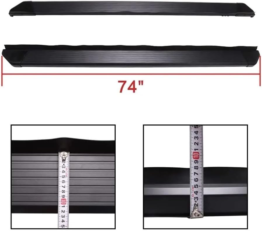 All Black Running Boards Side Steps Bars Compatible with Ford Bronco 4 Door 2021 2022 – Exclusive Exterior Off-Road Accessories