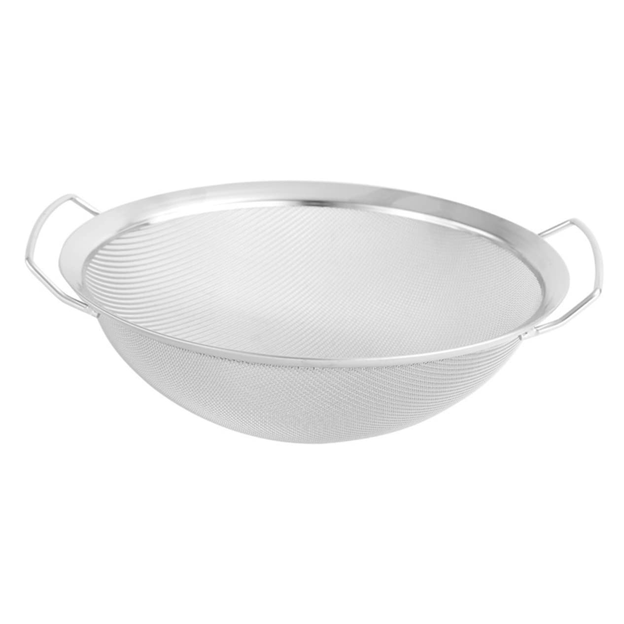 Colino a Rete in Acciaio Inox per Riso e Verdure, Doppio Manico