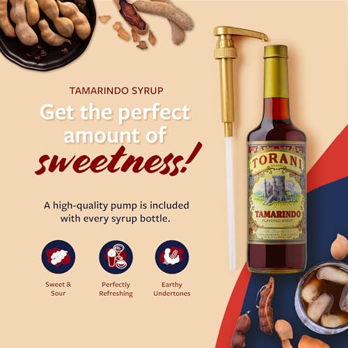 image for Torani Tamarindo Syrup, 100th Anniversary Flavor for Drinks, Glass Bot