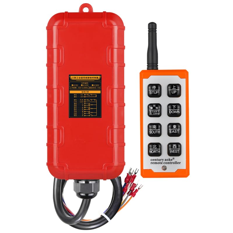 Interrupteur sans fil pour grue industrielle : pilotez vos treuils AC 220V