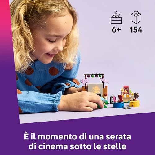 Friends Movie Night dell’Amicizia Giochi per Bambine da 6 Anni in su - Include 2 Mini Bamboline, uno Schermo e un Proiettore con Mattoncino Luminoso - Set di Costruzioni Creative - 42642 - Lego - Immagine 1