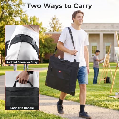 Image of Nicpro Light Weight Art Portfolio Bag, 32x42 Extra Large Art Portfolio Case
