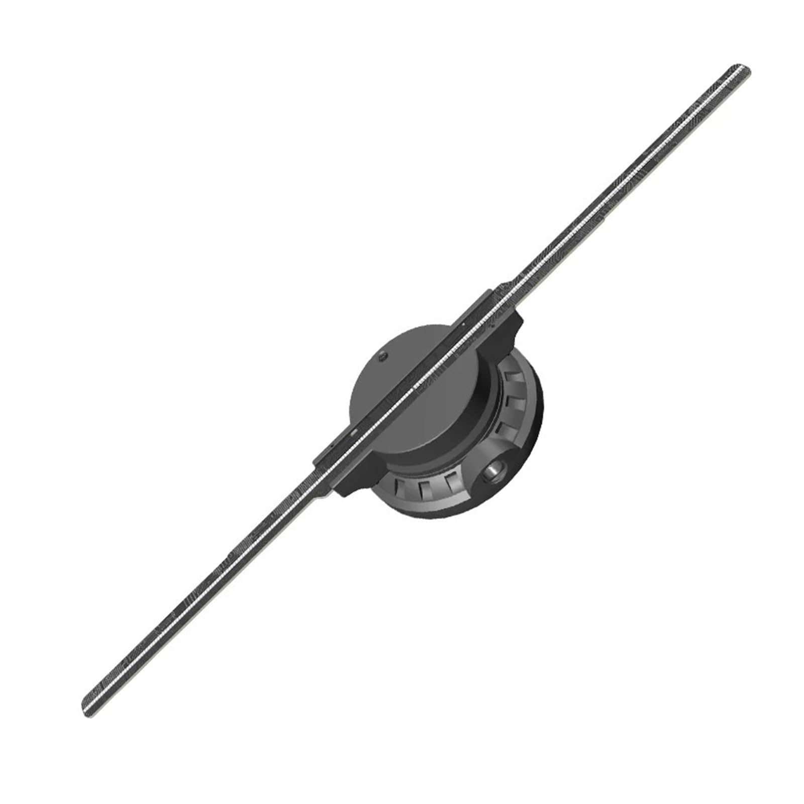 Wentylator z hologramem 3D, 42cm 2-łopatkowy wentylator holograficzny 3D zawieszenie pneumatyczne hologram reklamowy wyświetlacz LED nagie oko