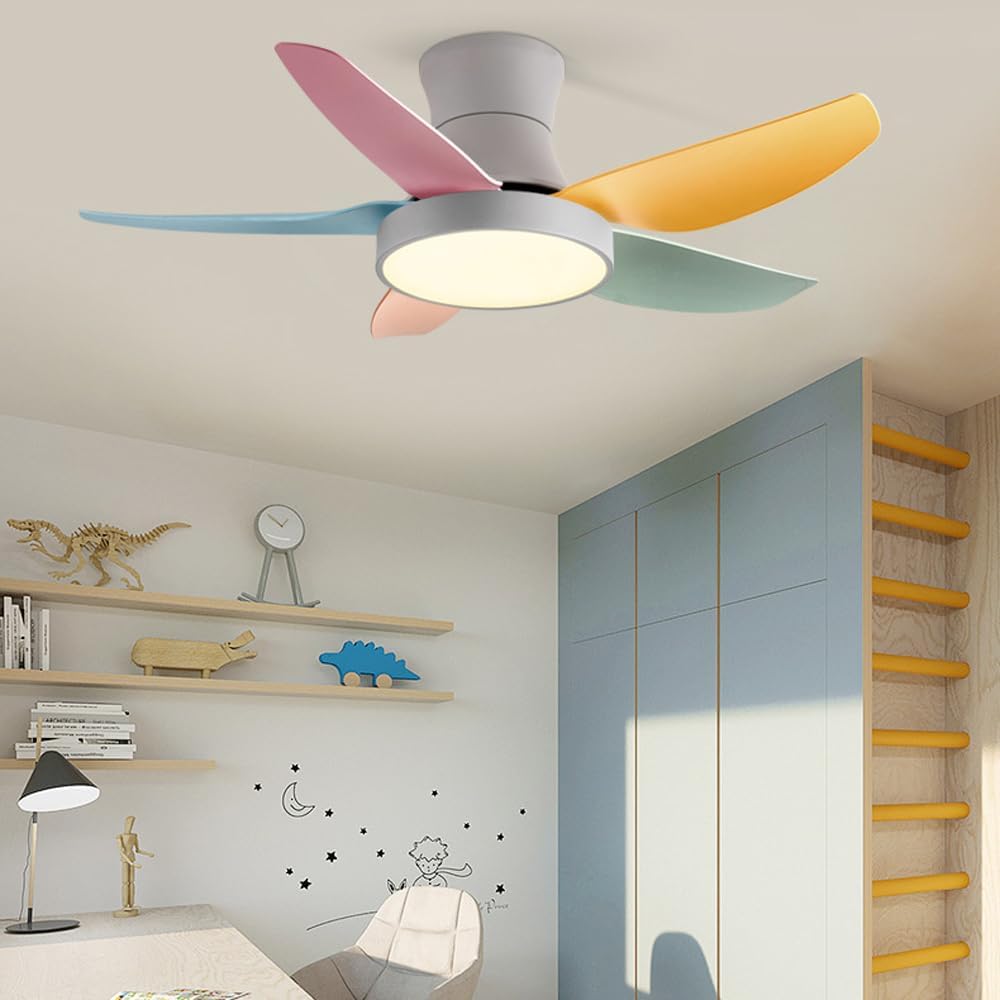 Ceiling Fans with Light 45In Farmhouse Large Ceiling Fan Gray Modern Ceiling Fan with Light 5 Blades 3 Color LED Ceiling Fan Lights Reversible 6 Speeds Remote Control Ceiling Fans with Lights