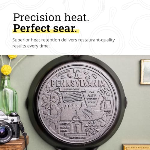 Lodge Pre-Seasoned Cast Iron Skillet, 12 Inches, Pennsylvania - image 5
