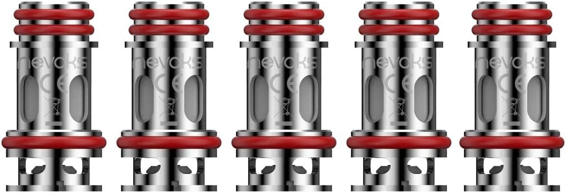 Nevoks SPL-10 Mesh Coil Pack of 5 Evaporator Heads Resistor 1.0 Ohm