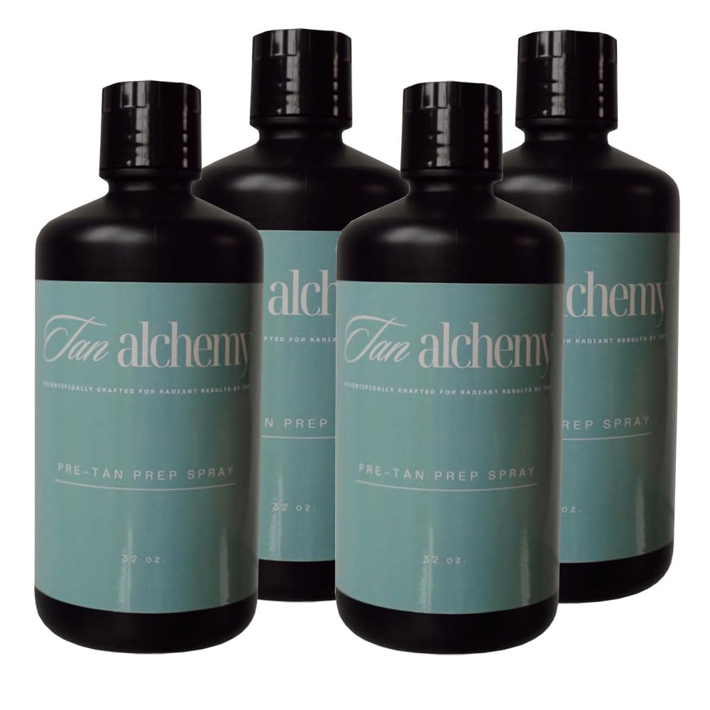 Tampa Bay Tan, Tan Alchemy, CYA Pre Tan Sunless Airbrush Spray Tanning Prep Spray 4-32 oz bottles (Gallon)