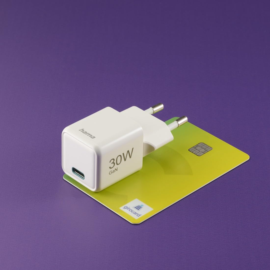 Hama Ładowarka sieciowa 30 W mini 1x USB C (kompaktowa, szybka, do ładowania telefonu, Quick Charge, Power Delivery, mała, szybkie ładowanie) biała
