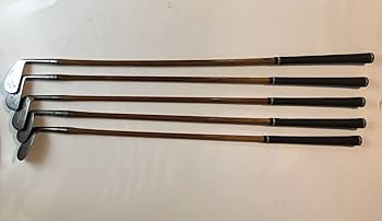 ヒッコリーゴルフクラブ5本セット　アンティークゴルフクラブ 73.jpg