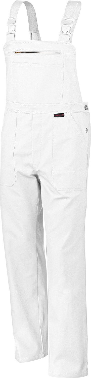 Qualitex Arbeits-Latzhose BW 270 - Größe: 48 - weiß
