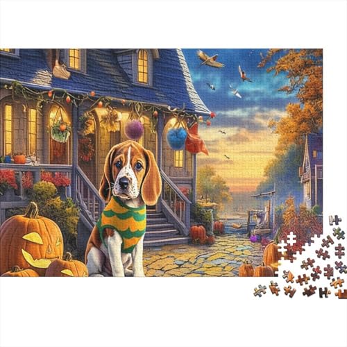 Rompecabezas de Beagle de 1000 piezas: adiós al aburrimiento con un lindo cuadro de 70x50cm