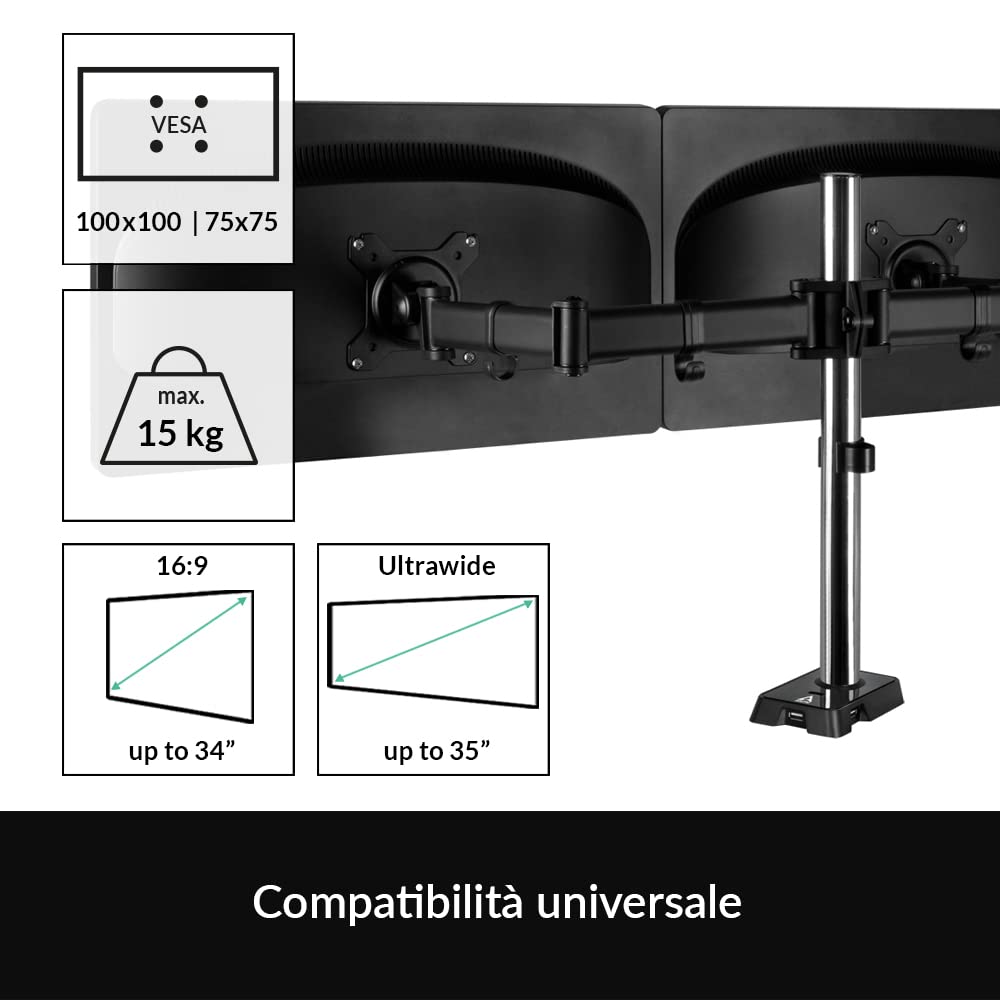 Armi Monitor ARCTIC Z2 Gen 3 Dual Tilting Rotabile - Dettaglio