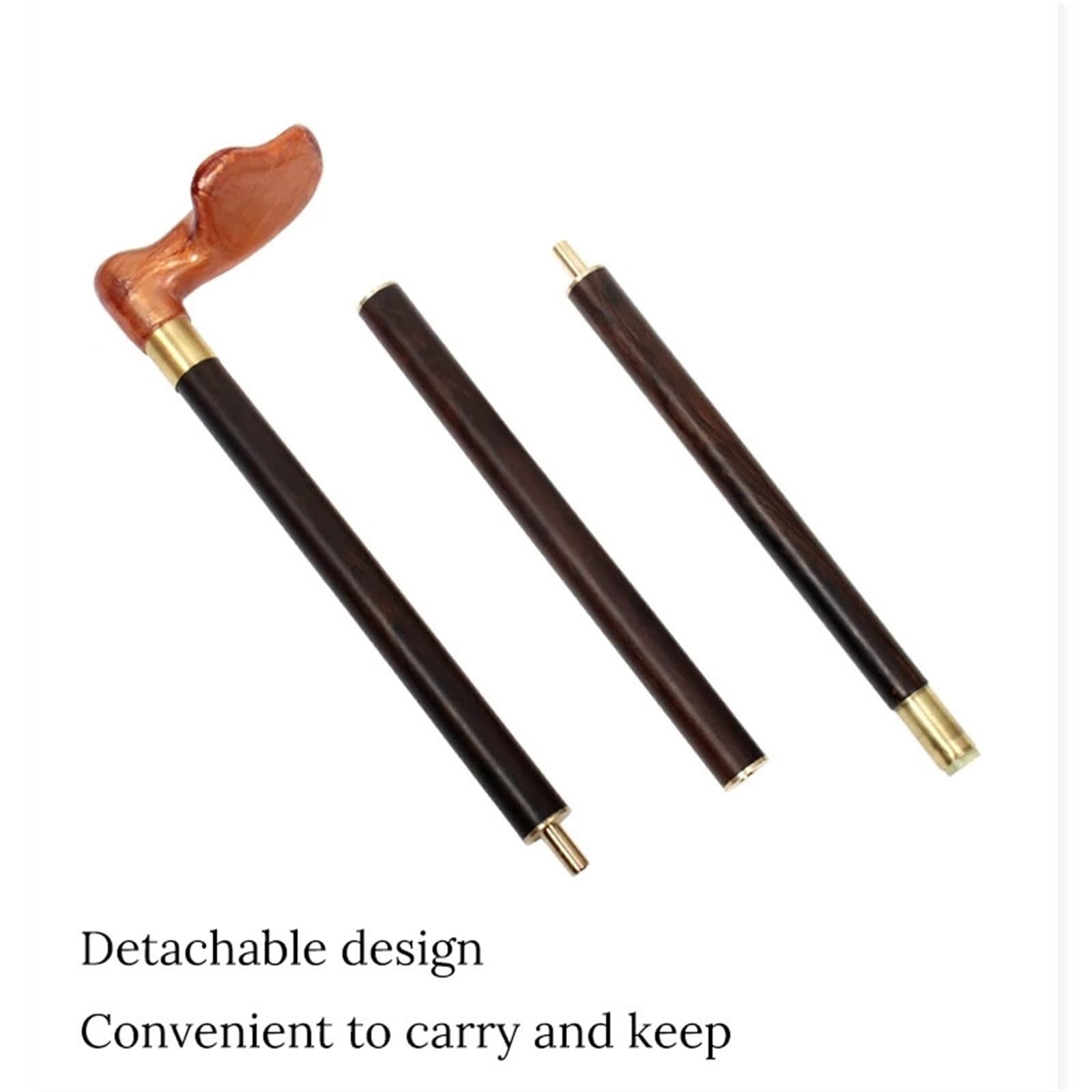 Bastoni da Passeggio Bastone Da Passeggio Con Manico In Resina Canne Di Legno Uomo Canna Decorativa sia per Uomini Che per Donne