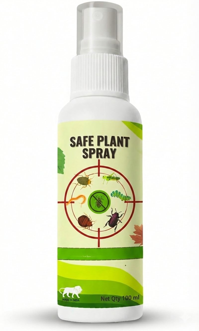 Safe Plant Insect Control Spray 100ml | Natural Plant Protection Formula | Helps Protect Flowers, Herbs, Vegetables & Indoor Plants | Garden Care Solution-image-9
