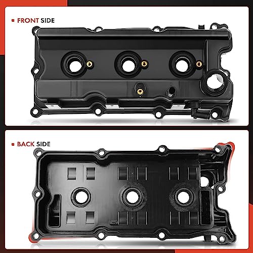 A-Premium Pair [2] Left Right Engine Valve Covers, With Gasket & Oil Filler Cap, Compatible With 2005-2019 Nissan - Frontier, Pathfinder, Xterra, Nv1500, Nv2500, Nv3500 - V6 4.0L Vq40De #TOP5