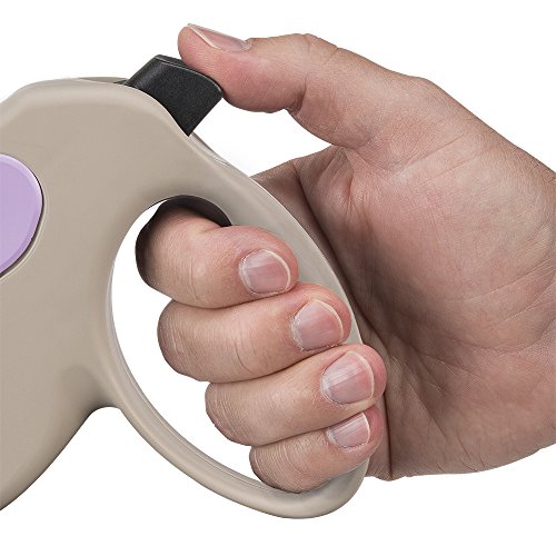 Ferplast Amigo Médio Fita, Guia Retrátil para Cães, Bege e Lilás Ferplast para Cães, Médio, Bege e L