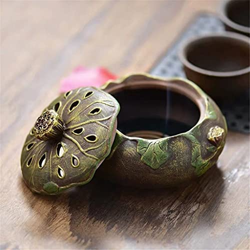 Lnnsp Ceramic Color Incense Burner Antique Sandalwood Incense Base Tea Ceremony Accessories Budha Censer Cone #TOP3