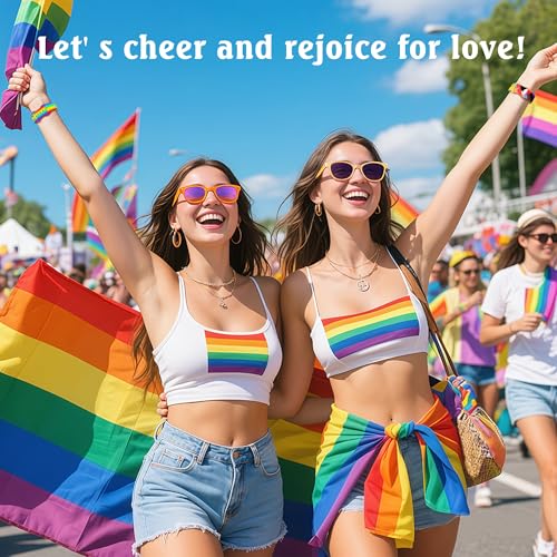 Image of Wipalor Pride Rainbow Band Fit Apple Watch Bands for Women 46mm 44mm 45mm 42mm 49mm, Sport Silicone iWatch Bands for Rainbow iPhone Watch Series 11 10 9 8 7 SE 6 5 4 3 2 1 Ultra-Progress Pride Rainbow