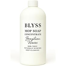 Mop Soap Brazilian Waves, Floor Cleaner for Mopping, Luxury Scented Mop Soap, LVP Vinyl Laminate and Hardwood Floor Cleaner Solution, Plant Powered Floor Cleaner