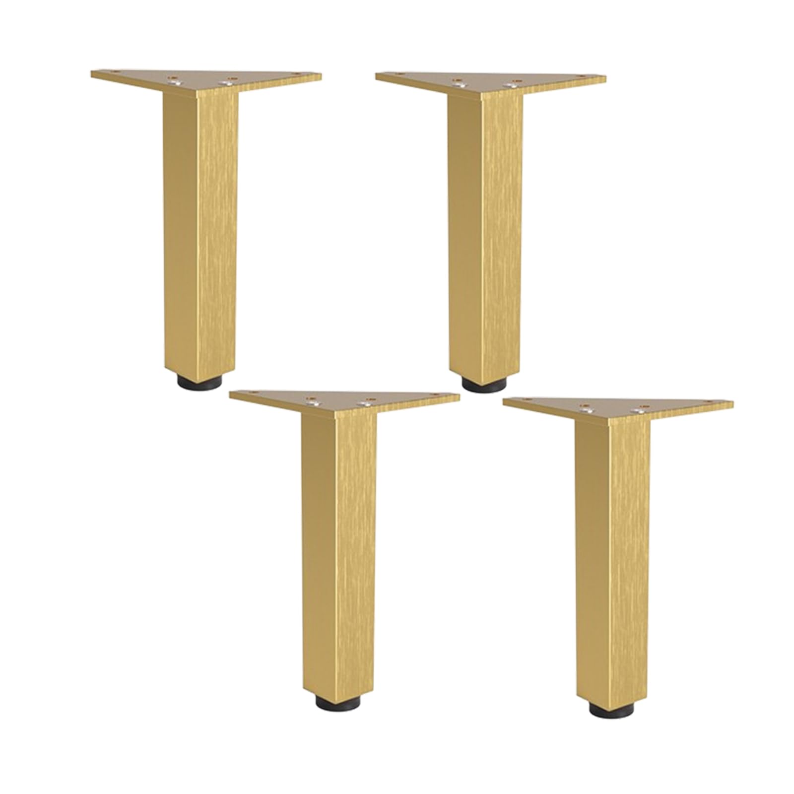 FCXURKOD 4 Pcs Adjustable Furniture Legs Heavy-Duty 500Kg Cabinet & Sofa Bed Feet 6-30Cm Height DIY Replacement Legs with Screws 12Cm (4.72In) for Home Improvement