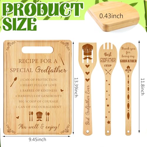 Tabla de cortar rectangular de bambú Vesici pack 4 piezas miniatura 2