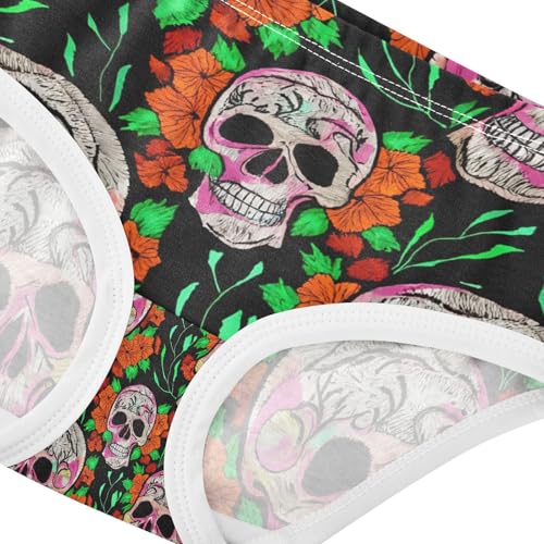 Gothic Skulls Toddler Girls's Underwear 2T 202c11164
