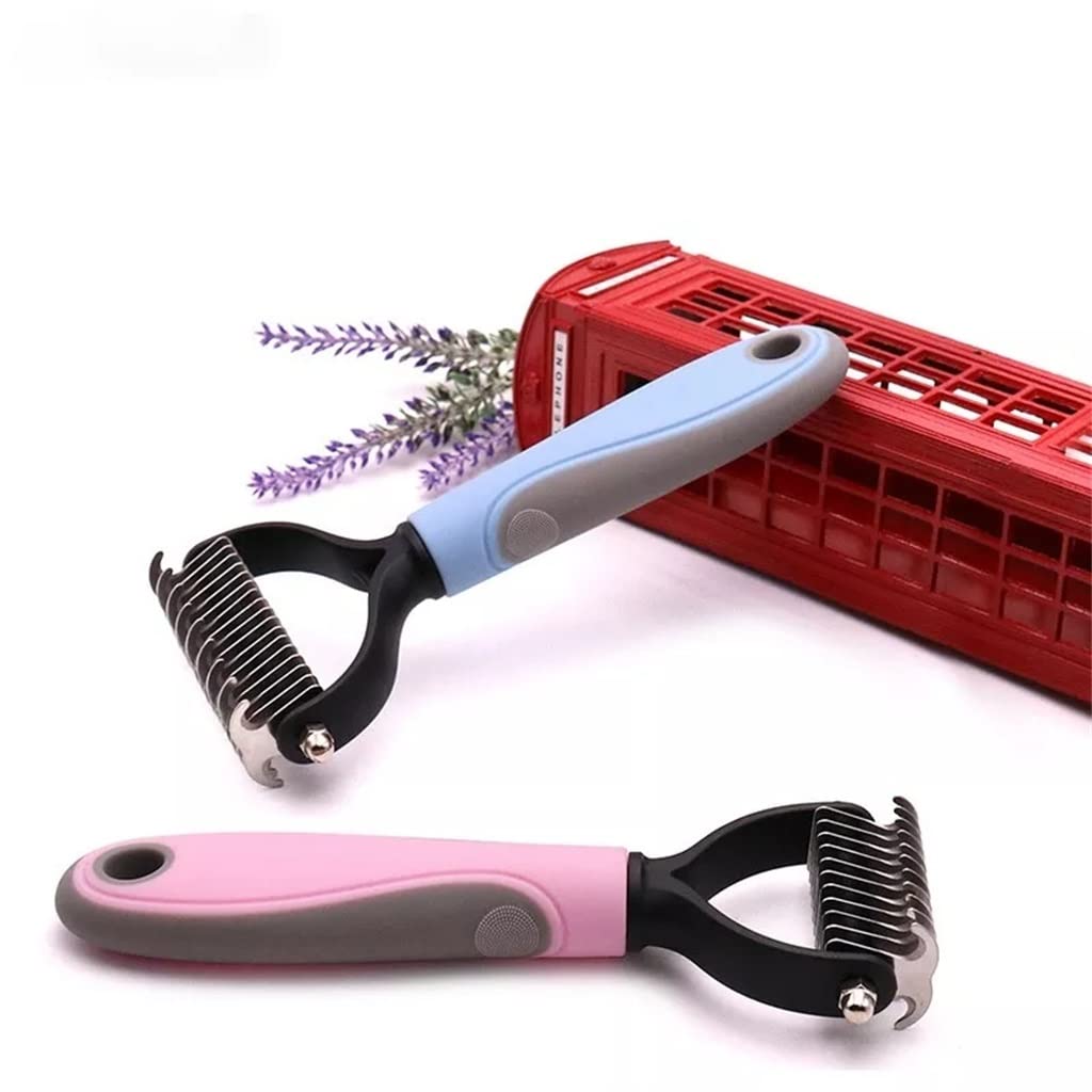 Pet Fur Knotter Toelettatura del Cane Depilazione Attrezzi per Animali Domestici Depilazione Pettine Spazzola Doppia Faccia Forniture per Animali Pettine (Color : B, Size : 17 * 9cm) (A 17*9cm)
