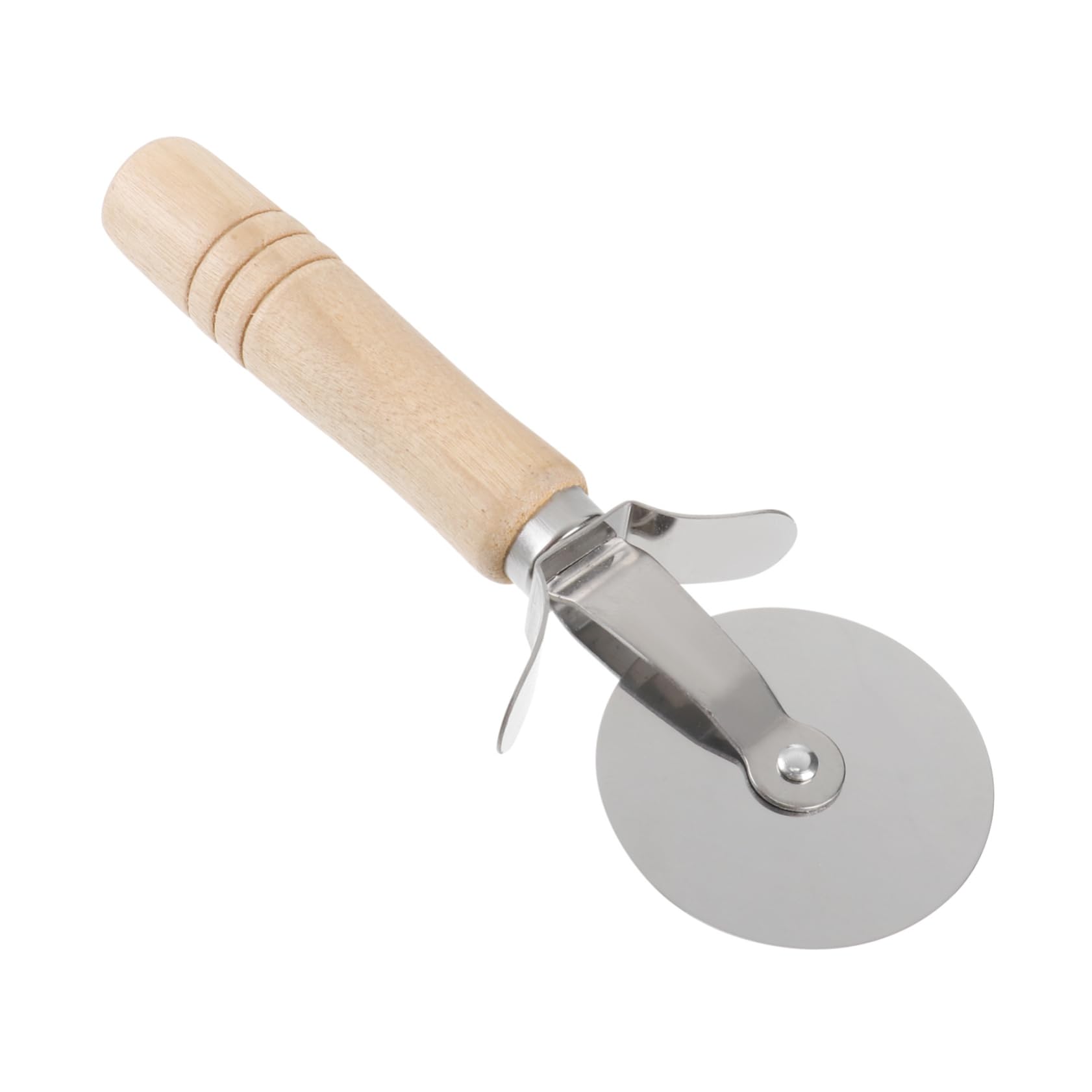 FUNOMOCYA Pizza Cutter Wheel with Wooden Handle Ergonomic Kitchen Pizza Cutter for Smooth and Accurate Cutting of Pizza Pancakes Pies and Waffles Baking Tool