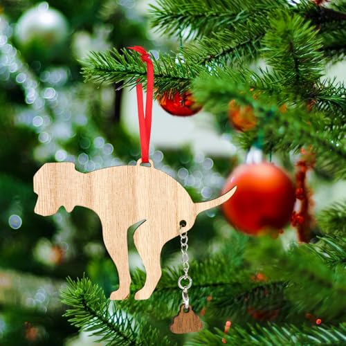 Dog Pooping Ornament Personalized Christmas Tree Ornament Decorations- Funny 2025"