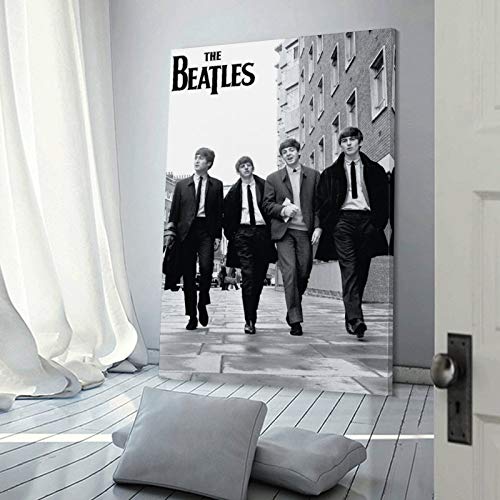Poster vintage The Beatles – Peinture décorative sur toile – Art mural – Pour salon, chambre à coucher – 40 x 60 cm - Les Beatles, Paul McCartney, John Lennon, RIngo Starr, George Harrison Poster vintage The Beatles - Peinture décorative sur toile - Art mural - Pour salon, chambre à coucher - 40 x 60 cm – Image 4