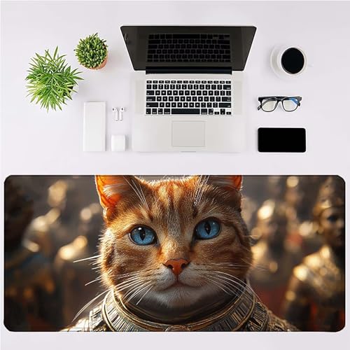 Mouse pad orange grand format imperméable pour setup gaming PC - 3