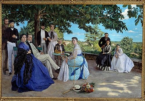 Peinture Réunion de famille Bazille SERENDIPITP 60x90cm toile decoration pour chambre