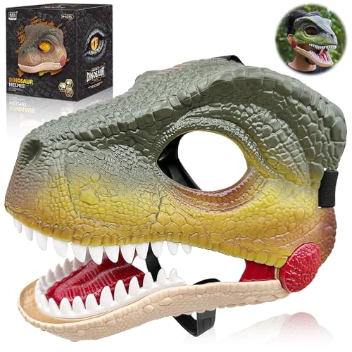 PICKONA Máscara de dinosaurio