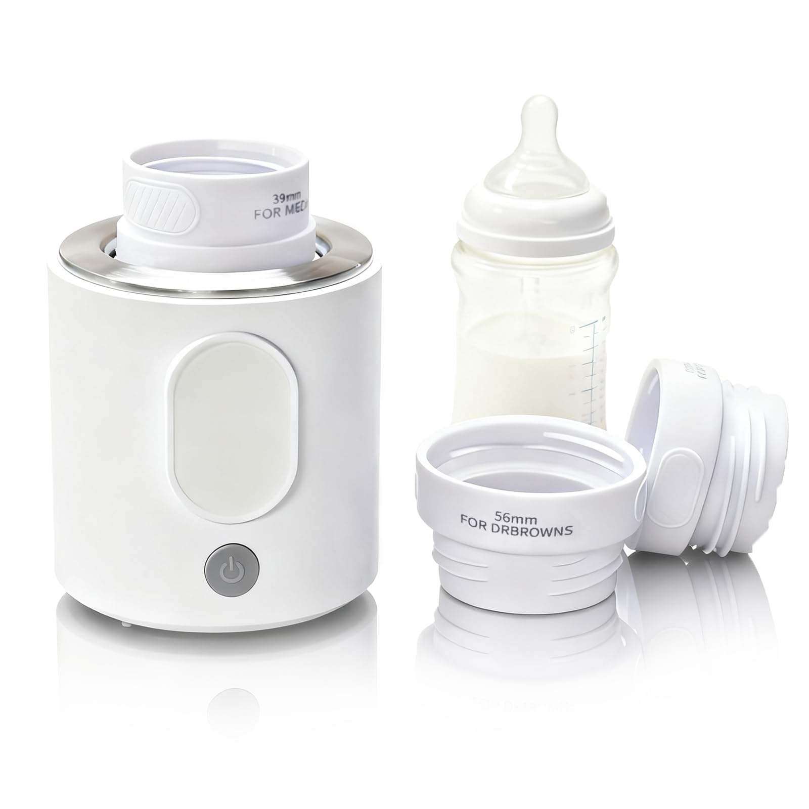 Calentador de Biberones, Control Inteligente de Temperatura, Cuatro niveles de potencia, dos modos; cuenta con protección contra funcionamiento en seco y es lavable, para Viajes, Noche y Uso Diario