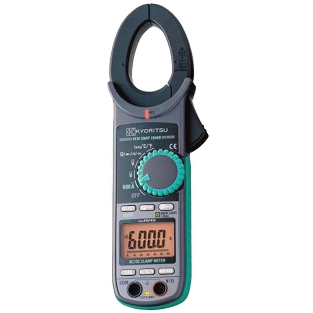 Kyoritsu 2046R KEW-2046R - Pinza amperimétrica digital CAT IV 600 V