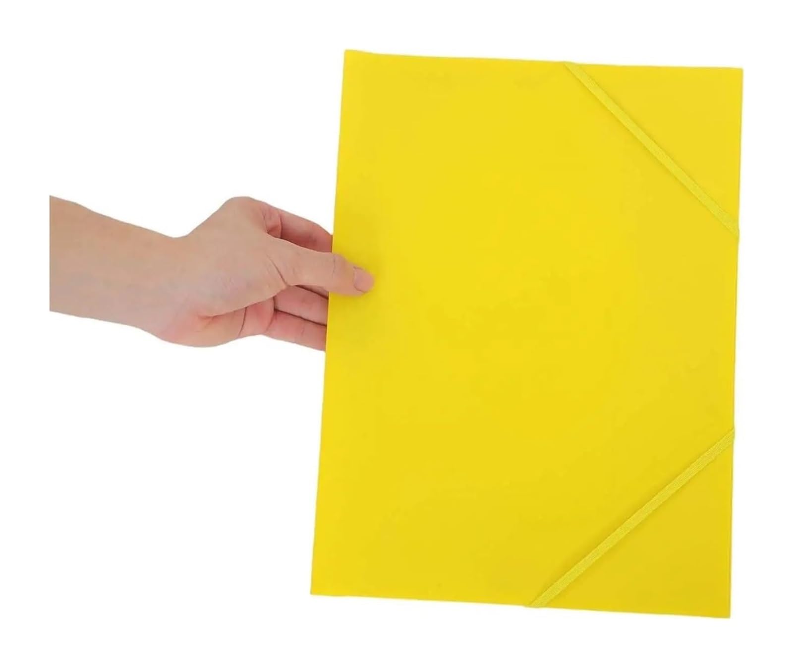 Organizer per documenti, Portadocumenti A4 in plastica con elastico | Giallo A4 10 pezzi for ufficio: porta documenti, fascia elastica for riporre ricevute e documenti
