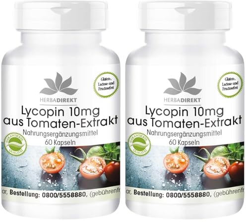 Lycopène 10 mg capsules pour la protection cellulaire et l'apport en antioxydants de tomate